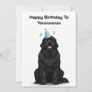 Tarjeta de Feliz Cumpleaños para ti perro Terranov