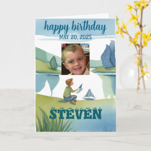 tarjeta de FELIZ CUMPLEAÑOS para un niño coloréame