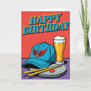 Tarjeta de Feliz Cumpleaños Pop Art