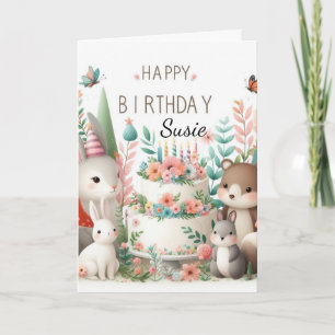 Tarjeta de Feliz Cumpleaños Querida Nieta