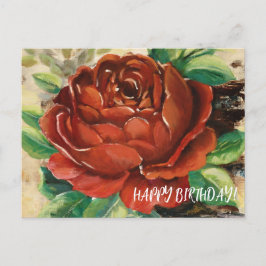 Tarjeta de Feliz Cumpleaños Rosa