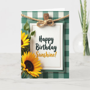 Tarjeta de Feliz Cumpleaños Sunshine