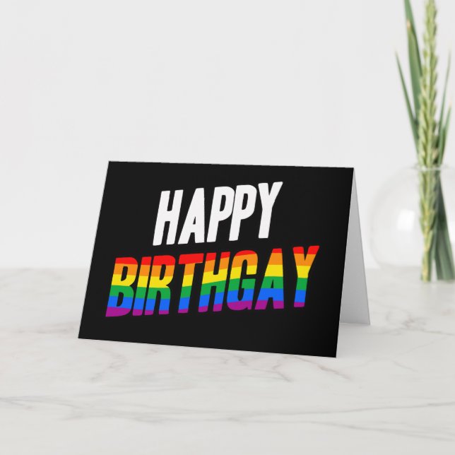 Tarjeta de Feliz Cumplegay (Anverso)