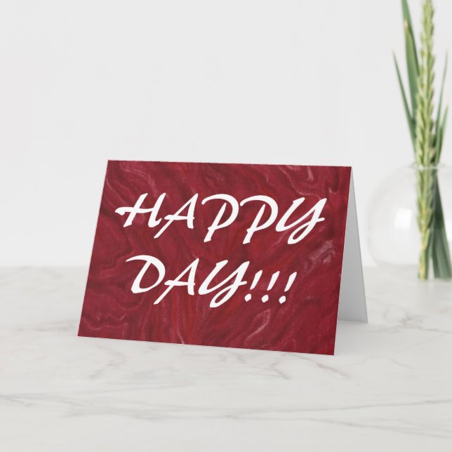 Tarjeta de feliz día (Anverso)