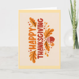 Tarjeta de Feliz Día de Acción de Gracias