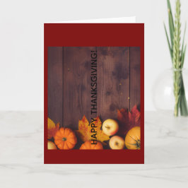 Tarjeta de Feliz Día de Acción de Gracias