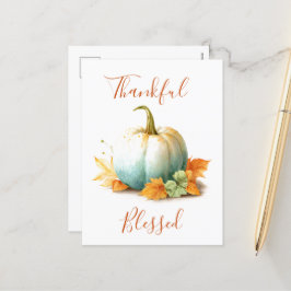 Tarjeta de Feliz Día de Acción de Gracias: Agradec