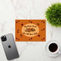 Tarjeta de Feliz Día de Acción de Gracias de Papel