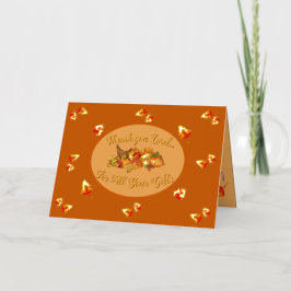 Tarjeta de Feliz Día de Acción de Gracias de Papel