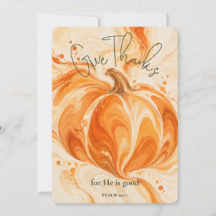 Tarjeta de Feliz Día de Acción de Gracias Salmo 10