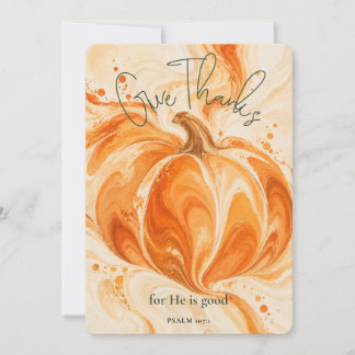 Tarjeta de Feliz Día de Acción de Gracias Salmo 10