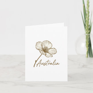 Tarjeta de Feliz Día de Australia 2026 Elegante Ac
