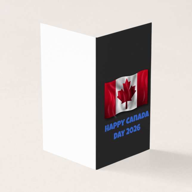Tarjeta de Feliz Día de Canadá (Exterior)