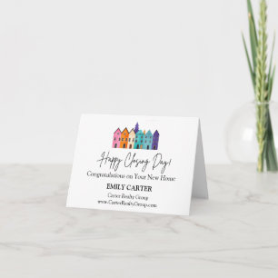 Tarjeta de Feliz Día de Cierre para Clientes de Bi