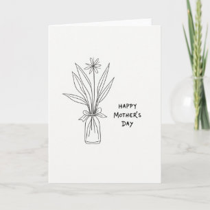 Tarjeta de Feliz Día de Flor Rajas