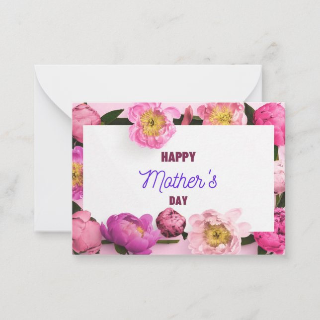 tarjeta de feliz día de la madre (Anverso)