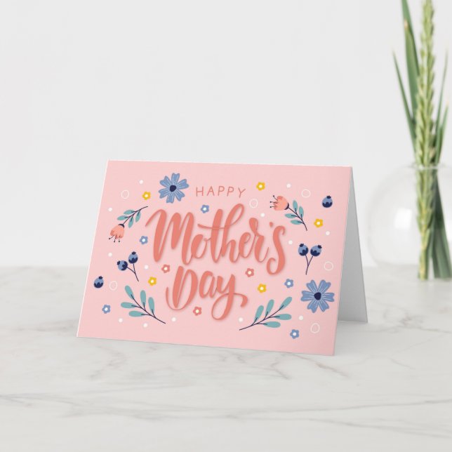 Tarjeta de feliz Día de la Madre (Anverso)