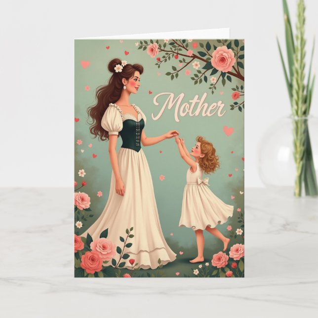 Tarjeta de Feliz Día de la Madre (Anverso)