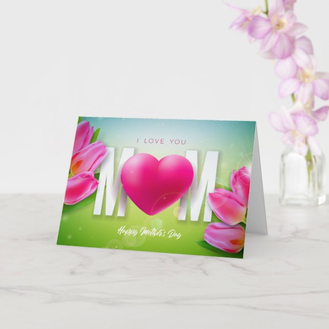 Tarjeta de feliz Día de la Madre (Orquídea)
