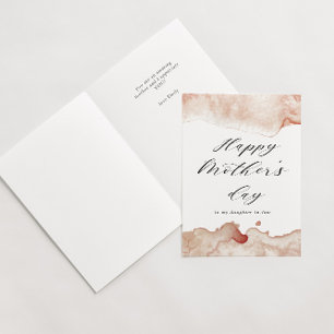 tarjeta de feliz día de la madre con salpicaduras 