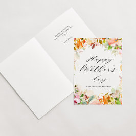 tarjeta de feliz día de la madre con salpicaduras 