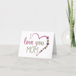 Tarjeta de Feliz Día de la Madre Corazón