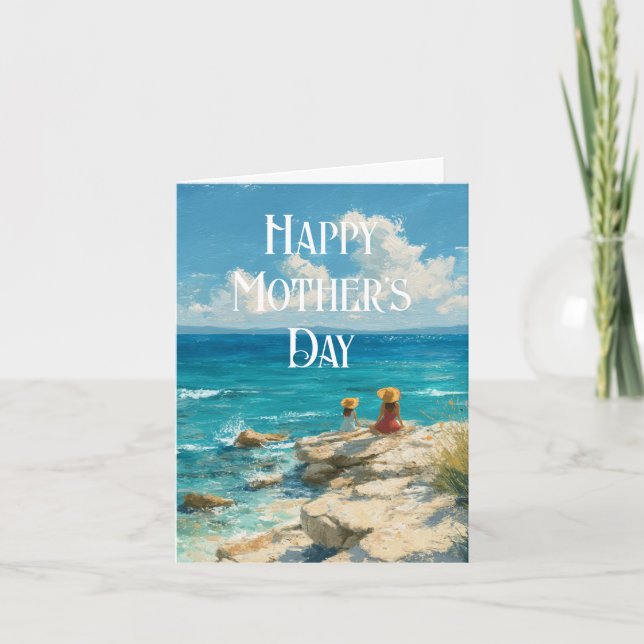 Tarjeta de Feliz Día de la Madre Costera (Anverso)