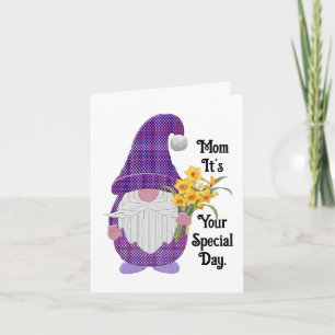 Tarjeta de Feliz Día de la Madre Gnomo