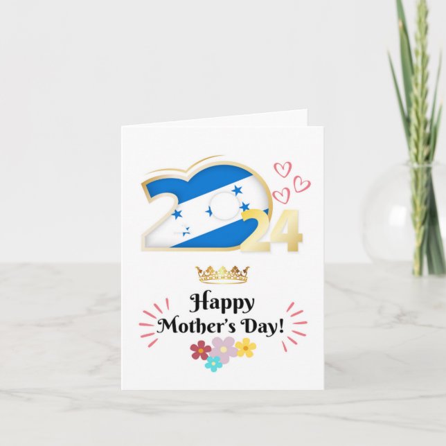 Tarjeta de Feliz Día de la Madre "Honduras" (Anverso)