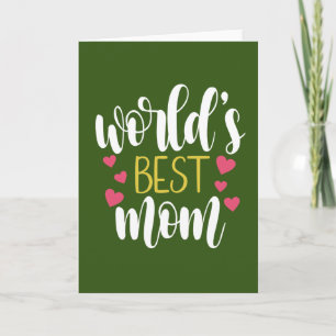 Tarjeta de Feliz Día de la Madre para la Mejor Mam