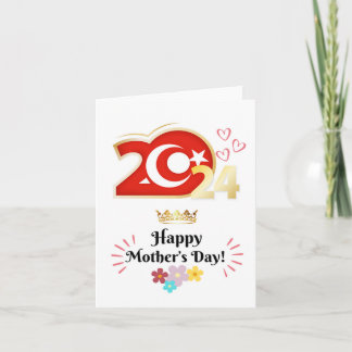 Tarjeta de Feliz Día de la Madre “Pavo”