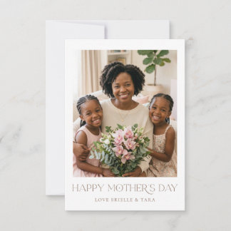 Tarjeta de Feliz Día de la Madre Personalizada con