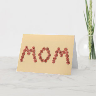 Tarjeta de Feliz Día de la Madre Única y Adorable