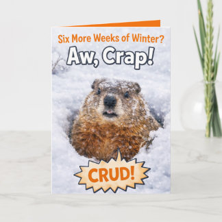 Tarjeta de Feliz Día de la Marmota Personalizada
