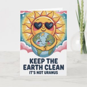 Tarjeta de Feliz Día de la Tierra Divertida Humor 