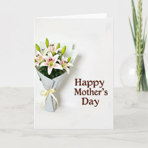 Tarjeta de Feliz Día de las Madres a Rayas