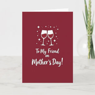 Tarjeta de Feliz Día de las Madres de Borgoña