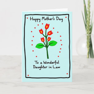 Tarjeta de Feliz Día de las Madres Rayada