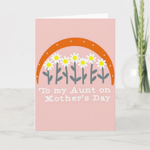 Tarjeta de Feliz Día de las Madres Rosa