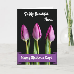 Tarjeta de Feliz Día de las Madres Velvet Bud Swee