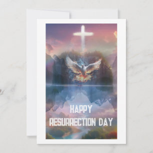 Tarjeta de feliz día de resurrección