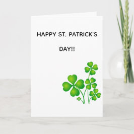 Tarjeta de Feliz Día de San Patricio