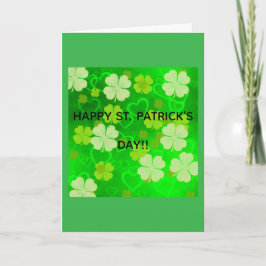 Tarjeta de Feliz Día de San Patricio