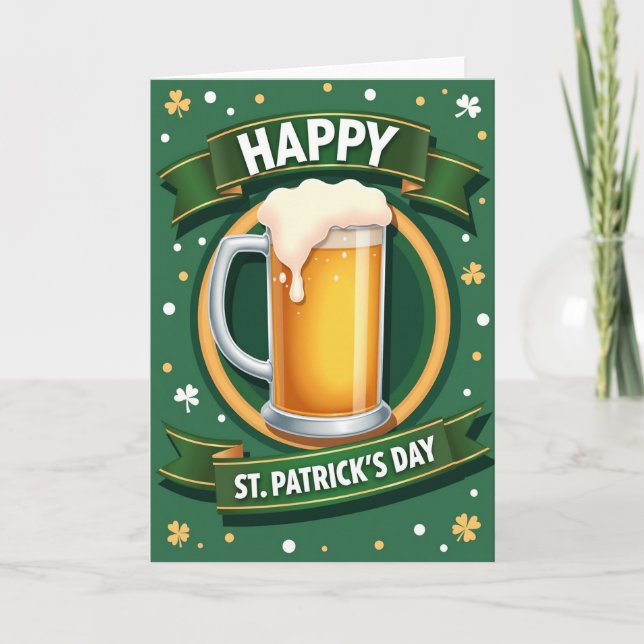 Tarjeta de Feliz Día de San Patricio (Anverso)