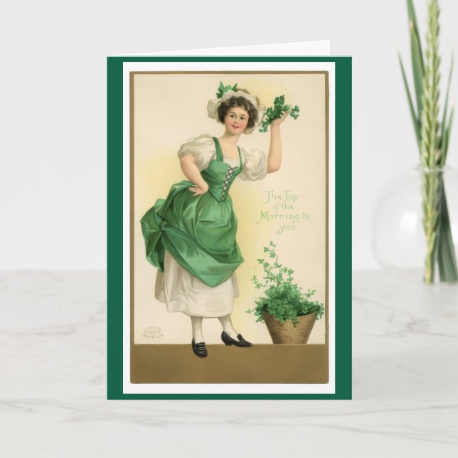 Tarjeta de Feliz Día de San Patricio (Anverso)