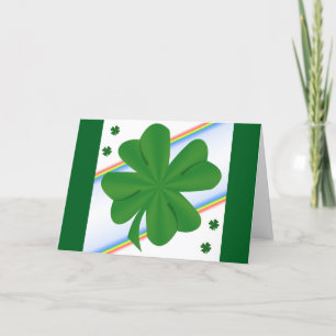Tarjeta de Feliz Día de San Patricio de Trébol
