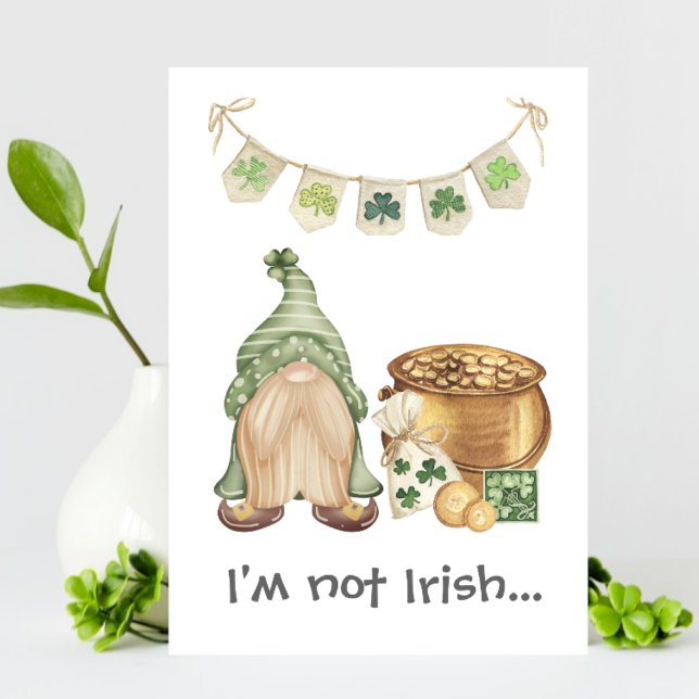 Tarjeta de Feliz Día de San Patricio del Gnomo Chi (Subido por el creador)