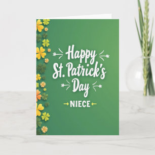 Tarjeta de Feliz Día de San Patricio para Sobrina