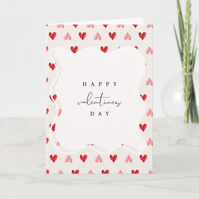Tarjeta de Feliz Día de San Valentín (Anverso)