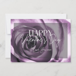 Tarjeta de Feliz Día de San Valentín con Flor de R